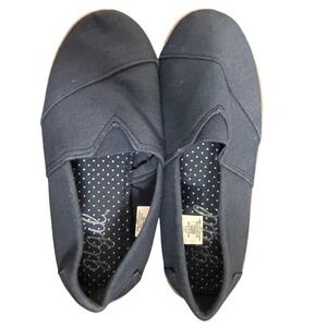Gigil Slip On Shoes Girls Size 1 Navy Blue Canvas Alpargata Flats Casual Neutral